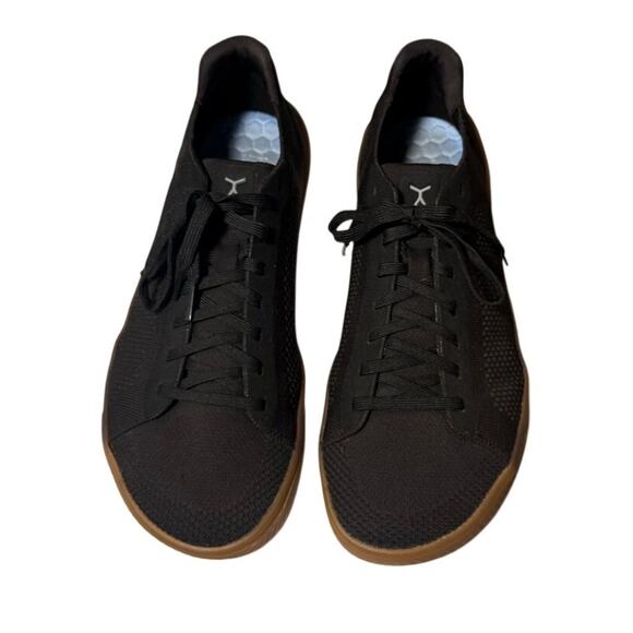 Flux Footwear Adapt Knit Trainers Black Barefoot Zero Drop Sneaker Mens Size 12
